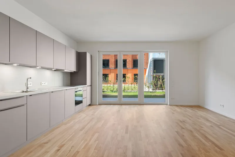 Erstbezug * 3 Zimmer - Gartengeschosswohnung * Terrasse u. Gartenanteil * Einbauküche * TG SP — photo 1